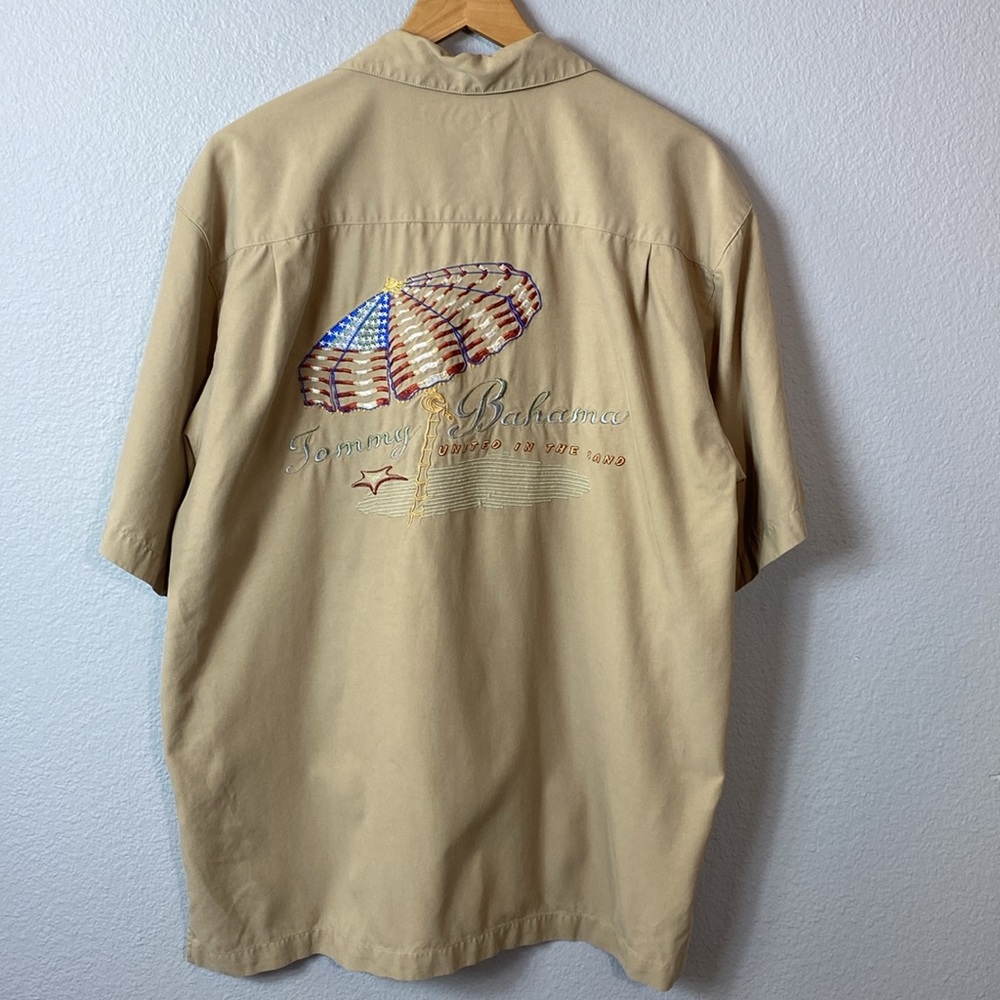 Tommy Bahama Embroidered Beach Aloha Shirt‎